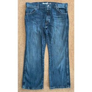 Wrangler Retro Slim Bootcut Jeans Mens 38x30  Western Cotton Workwear Denim